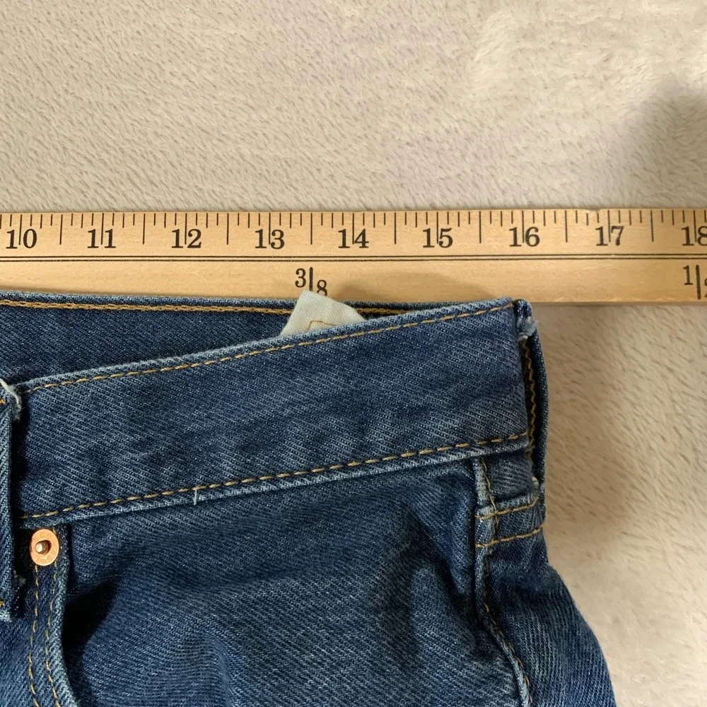 Levis 501 Jeans Mens 33x31 (32x29) Blue Button Fly Original‎ Fit Straight Leg